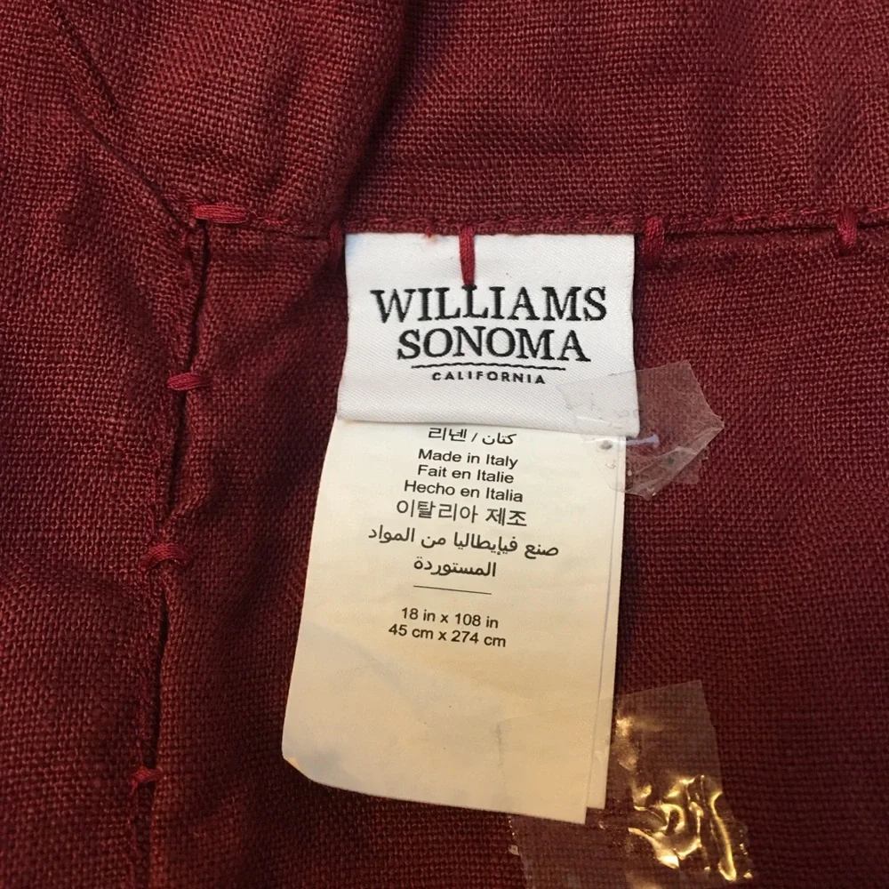 Williams Sonoma washed linen